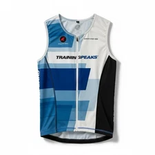 Training Peaks Pactimo men’s Sleeveless Triathlon Top Size medium