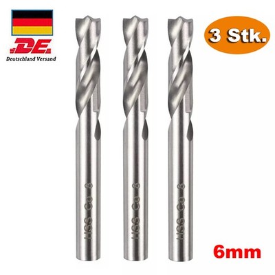 3 Stück 6mm HSS HSCo Schweißpunktbohrer Schweißpunktfräser Schweißpunkt Bohrer