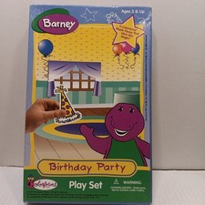 Barney Colorforms Play Set Birthday Party 1997 Complete