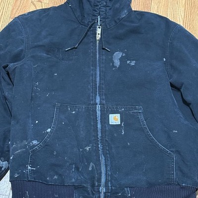 Carhartt J140 BLK Duck Active Jacket Men's XL Black Lined 12/2013