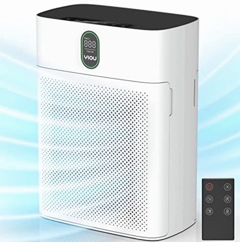 Air Purifier  Up to 960 Sq Ft with Air Quality Large Clean Air Free Shipping
