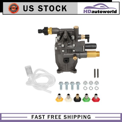 #ad 3 4quot; Shaft Horizontal Pressure Washer Pump Water Pump 3000 PSI 2.5 GPM $63.96