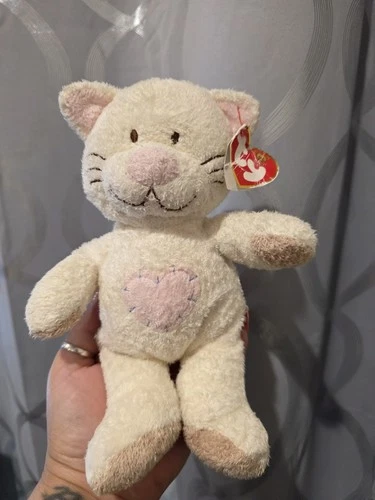 Vintage TY KITTYHUGS the Kitten Cat  TY PLUFFIES / BABY 2004