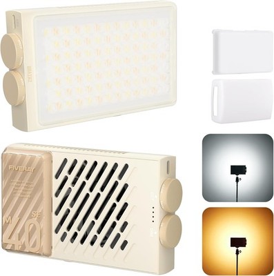 Zhiyun M40 SE Combo LED Videoleuchte Fotolicht Lichteffekte 18650*2 mAh+Diffusor