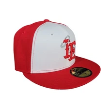 New Era Inland Empire 66ers 59FIFTY Fitted Baseball Cap Hat Red White Size 7