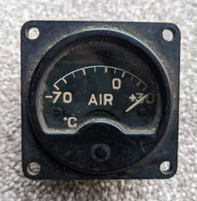 WW11 Air Ministry RAF Air Temp Gauge Instrumet Plane Memorabilia 6A/1476