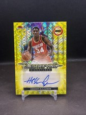 Hakeem Olajuwon 2025-26 Topps Finest Electrifying Signatures Yellow SP 29/35 TF1