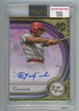 2025 Topps Five Star #FSA-CY Carl Yastrzemski Base Autographs Purple #/50