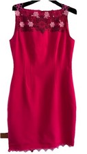 Elie Tahari-Pink Sleeveless Stretch Knit Dress-Size 6