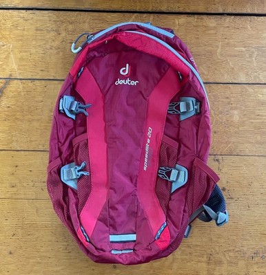 Deuter Speed Lite 20 20L Red/Gray Hiking Backpack, 3 Pockets, Reflective