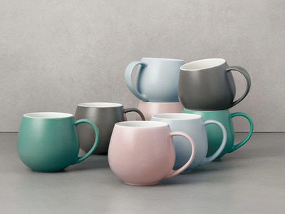 Maxwell & Williams Snug Mug Hug 450ml TINT Large Coffee Tea Porcelain Drink Cup