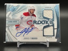 2013-14 SPx #182 Jarred Tinordi /499 MEM AU RC Rookie Montreal Canadiens