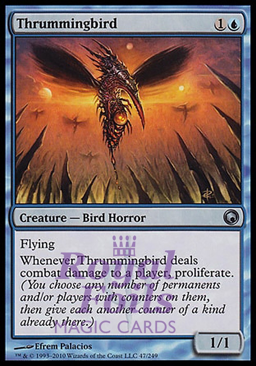 Thrummingbird 1x FOIL SOM MTG Scars of Mirrodin Uncommon MINT blue