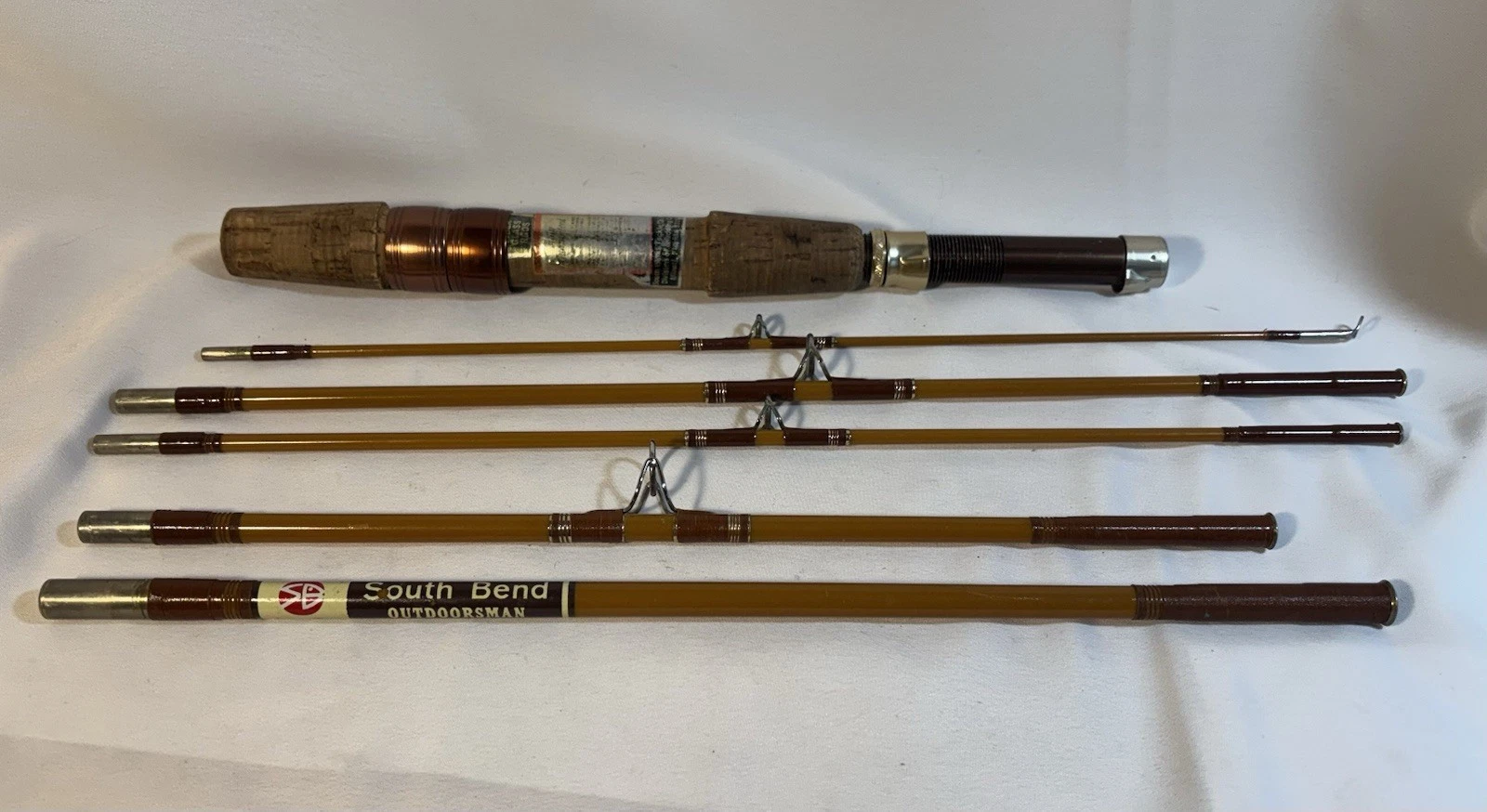 Vintage South Bend Outdoorsman Fishing Pack Rod W/case 7ft. (1-632-170) USA
Opens in a new window or