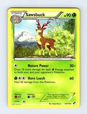 Sawsbuck 14/114 Rare Black & White Pokemon Card Lightly Played