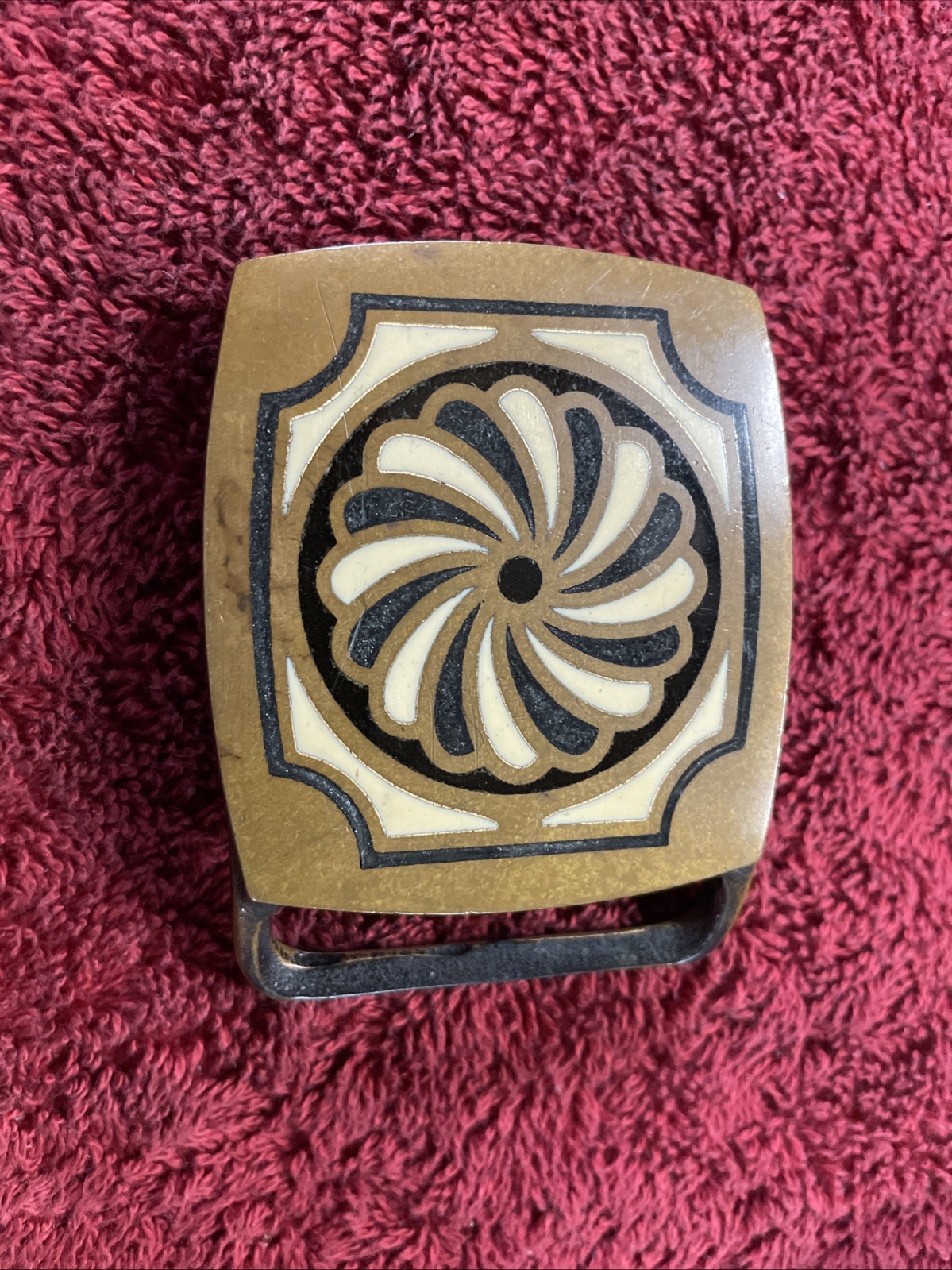 Tech Ether Guild Pinwheel Solid Brass 1978 Vintag… - image 4