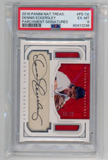 Dennis Eckersley 2016 National Treasures Parchment Signatures /65 PSA 6 Red Sox