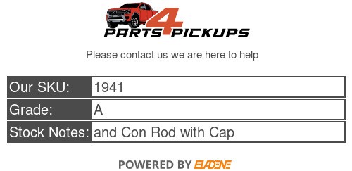 2022 Ford Ranger Wildtrak 2.0L YN2X Engine Piston and Con Rod with Cap 2019-2022 - Picture 12 of 12