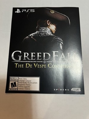 Greedfall: Gold Edition - Sony PlayStation 5 De Vespe Conspiracy DLC Unused New