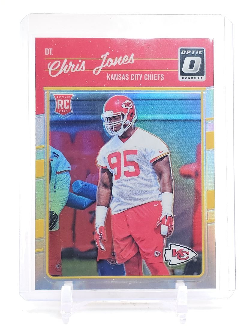CHRIS JONES 2016 DONRUSS OPTIC FOOTBALL ROOKIE HOLO CHIEFS RC Q3933
