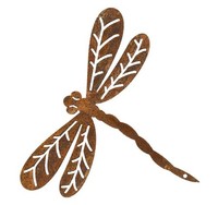 Rost Libelle Mit Schraube Zum Einschrauben Edelrost Gartendeko Metall Rostdeko
