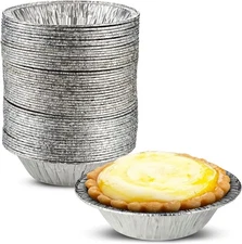 MT Products Aluminum Foil Pie Pan 5" - Disposable Foil Tart Pan - Pack of 1000