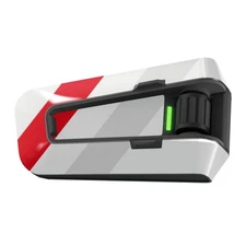 Flag Color Vinyl Wrap Sticker Cover x2 CC001 Red White For Cardo Packtalk Edge