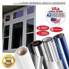 Durable PET Colourful Window Film Stick Glass Tint Self Adhesive Decor Roll DIY
