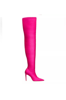 Stuart Weitzman Ultrastuart 110 Stretch Magenta Pink  OTK 5.5