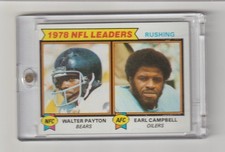 1979 Topps Football Rushing Leaders Walter Payton Earl Campbell #3