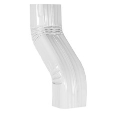 VYH Downspout Leader Gutter Offset 2x3 White 2"x3" S Elbow - A Style,