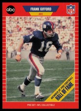 1989 Pro Set #2 Frank Gifford Announcer Collectibles New York Giants