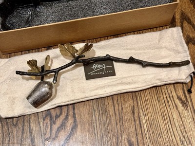 MICHAEL ARAM BUTTERFLY GINKGO CANDLE SNUFFER Designer Metal