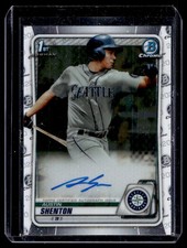 2020 Bowman Chrome Prospect Autographs Austin Shenton RC Auto Seattle Mariners