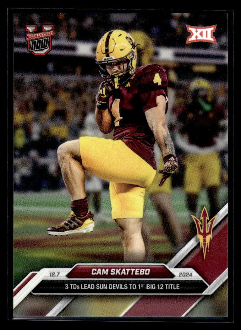 Cam Skattebo 2024 Bowman U Now #55