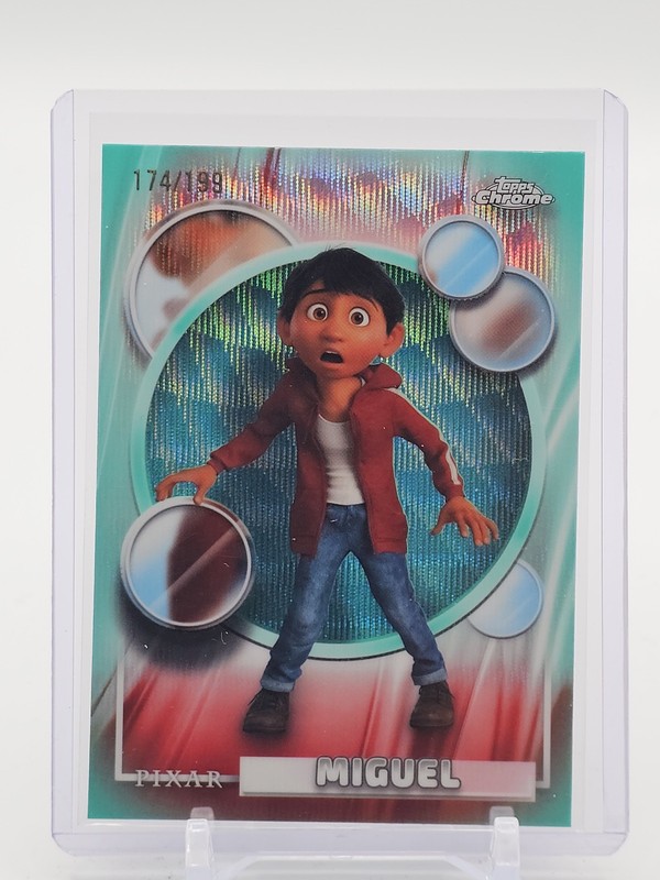 MIGUEL 2026 TOPPS CHROME DISNEY PIXAR AQUA WAVE REFRACTOR /199 #122 Q3524