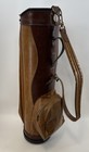 Vintage Arnold Palmer Charger Brown Faux Leather Golf Bag 6-Way PP404