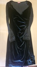 Joe Browns dark Green Dress Laced Arms Size 12 Excellent Condition See Photos