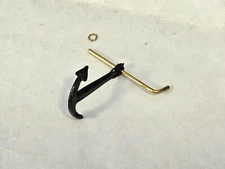 Ship Model Fittings Parts Black Metal 20mm Kedge  Anchor