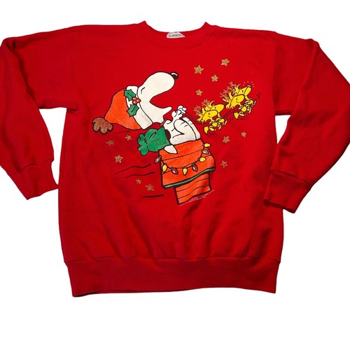 Vintage Peanuts Christmas Red 
