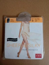 No nonsense Lace Panty Size B Bare Bisque Sheer Toe SLF