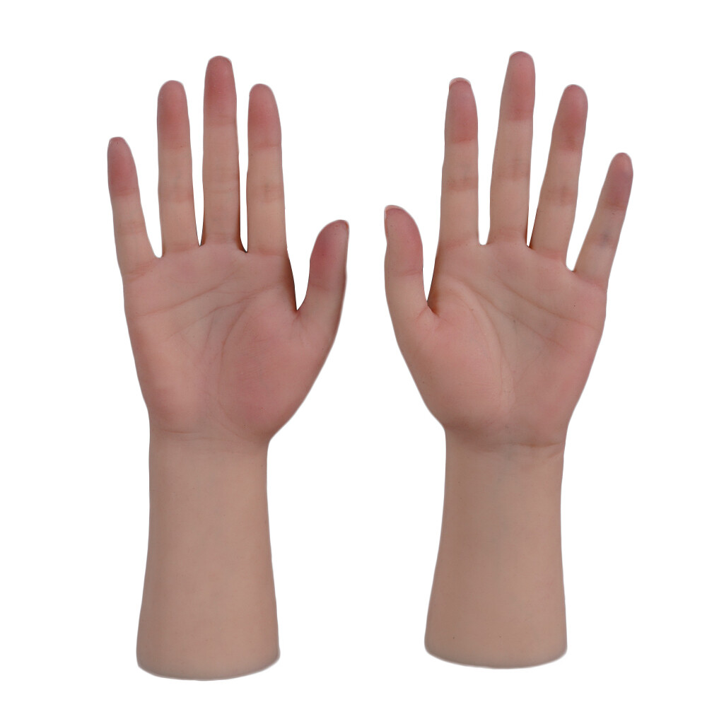 Harilla Modèle de Main de Mannequin en Silicone, Main de Pratique, Support d 'affichage de Main de Bijoux de Collier, modèle de Pratique d'organisateur de
