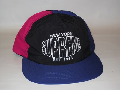 SUPREME New York Pinwheel Nylon 5 Panel Hat Cap PINK Adjustable