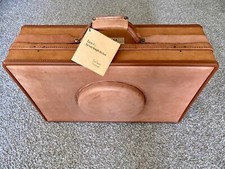 Vintage 1960s Hartmann Belting Leather Suitcase w/Hat Compartment: NEW w/Tags!