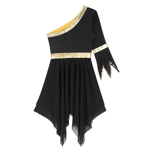 Para mujeres Disfraz de Baile Fiesta Vestido Show Vestidos de Baile Ropa Corta Borde Gimnasio - Imagen 24 de 77
