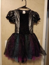 Purple Black Shimmer Unicorn Dress Girl's Tulle 4-6 Small Kids Child S Small