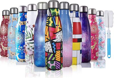 Wiederverwendbare Edelstahl Trinkflasche Metall Vakuum Isoliert Sport Getränke Flasche