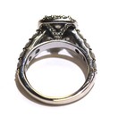 14k white gold halo illusion cluster 2.29ct diamond engagement ring 8.4g natural — photo 9