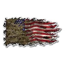 3x USA American Flag Camouflage Decal Sticker Military Army Car Truck Window