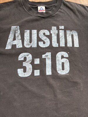 WWE WWF Stone Cold Austin 3:16 11th Commandment Graphic T-shirt